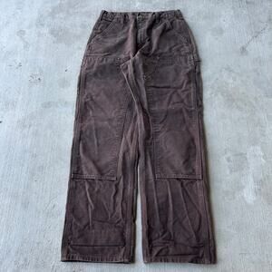 Vintage Y2K Carhartt DKB brown double knee work wear carpenter pants